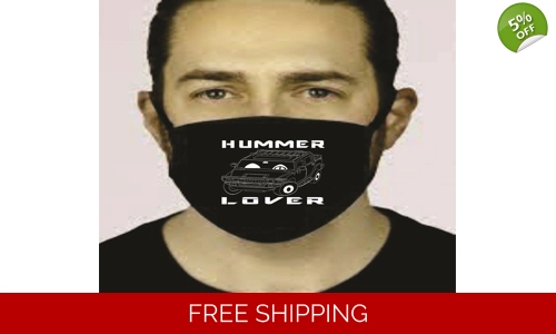 Hummer Lover Face Mask Washable Reusable Social Distancing